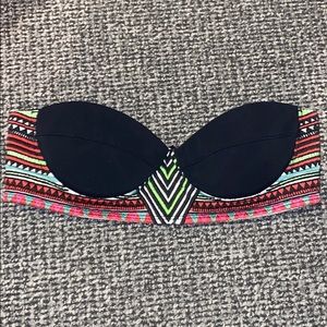Mara Hoffman embroidered strapless bikini top